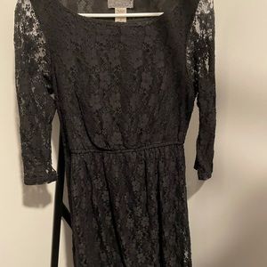 Black lace dress